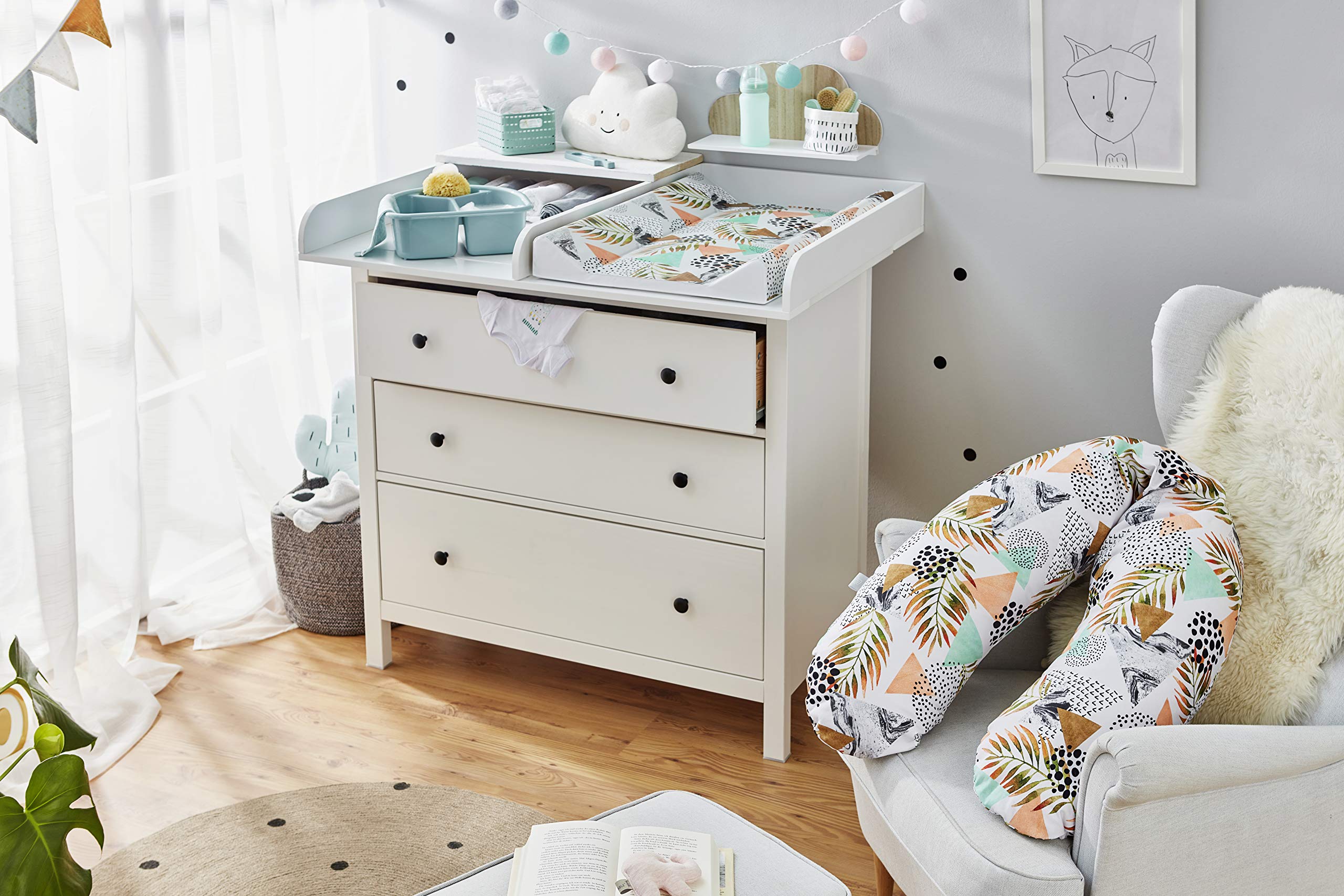 rotho-babydesign-stillkissen-set-multi-190-x-35-cm-mit-keilwickelauflage-70-x-50 image 2