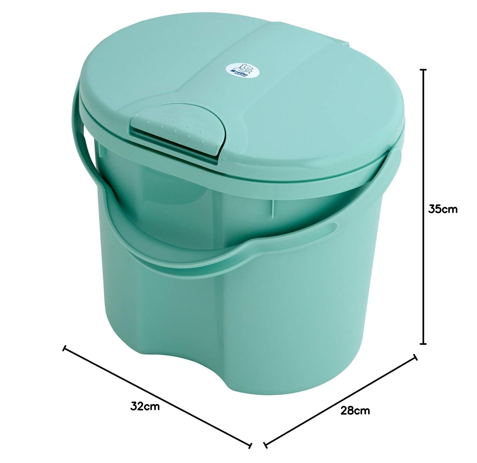 rotho-babydesign-top-windeleimer-11l-tipp-deckel-swedish-green-mintgr-n image 5