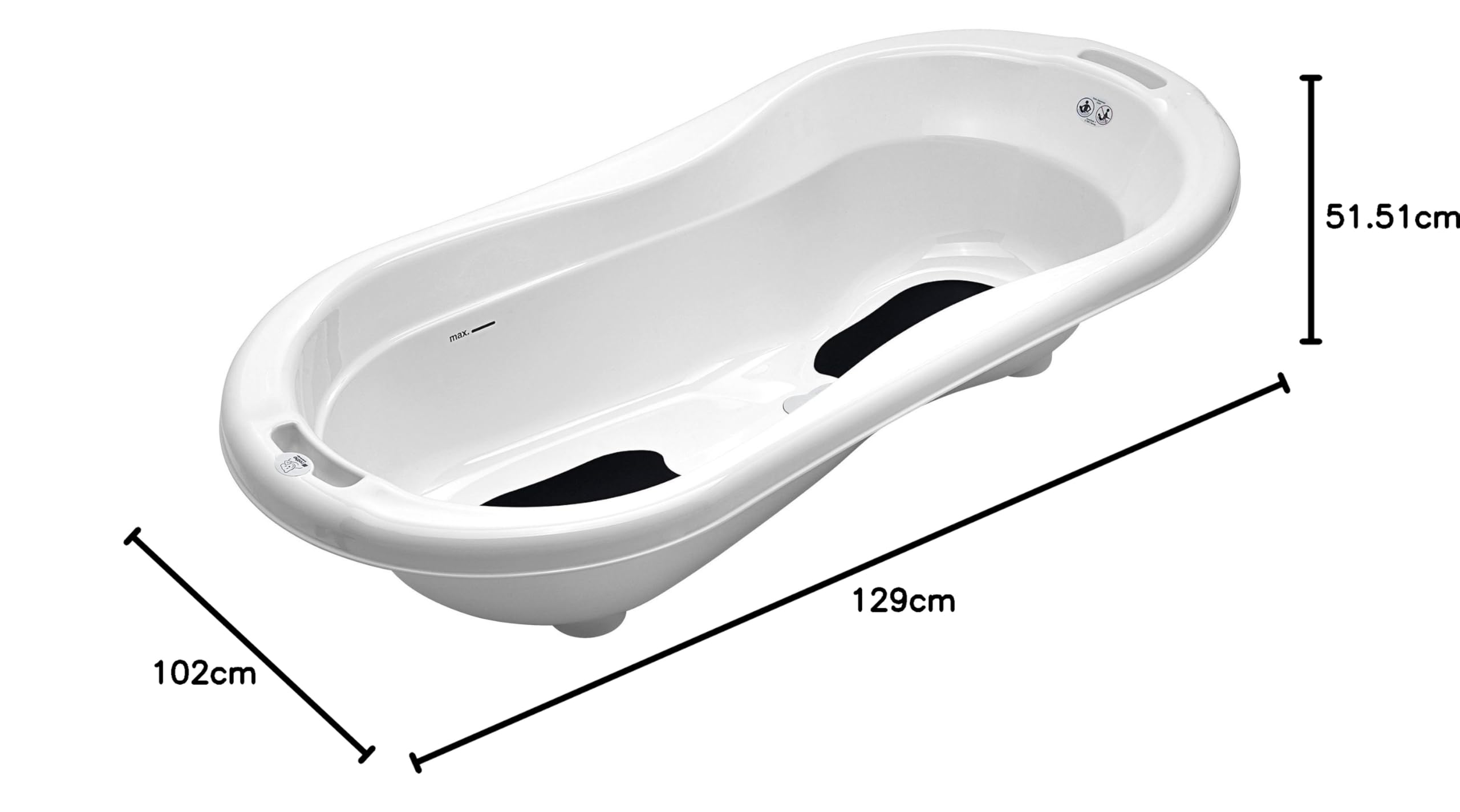 rotho-babydesign-top-xtra-badestation-wei-babybadewanne-mit-gestell-und-wannenei image 8
