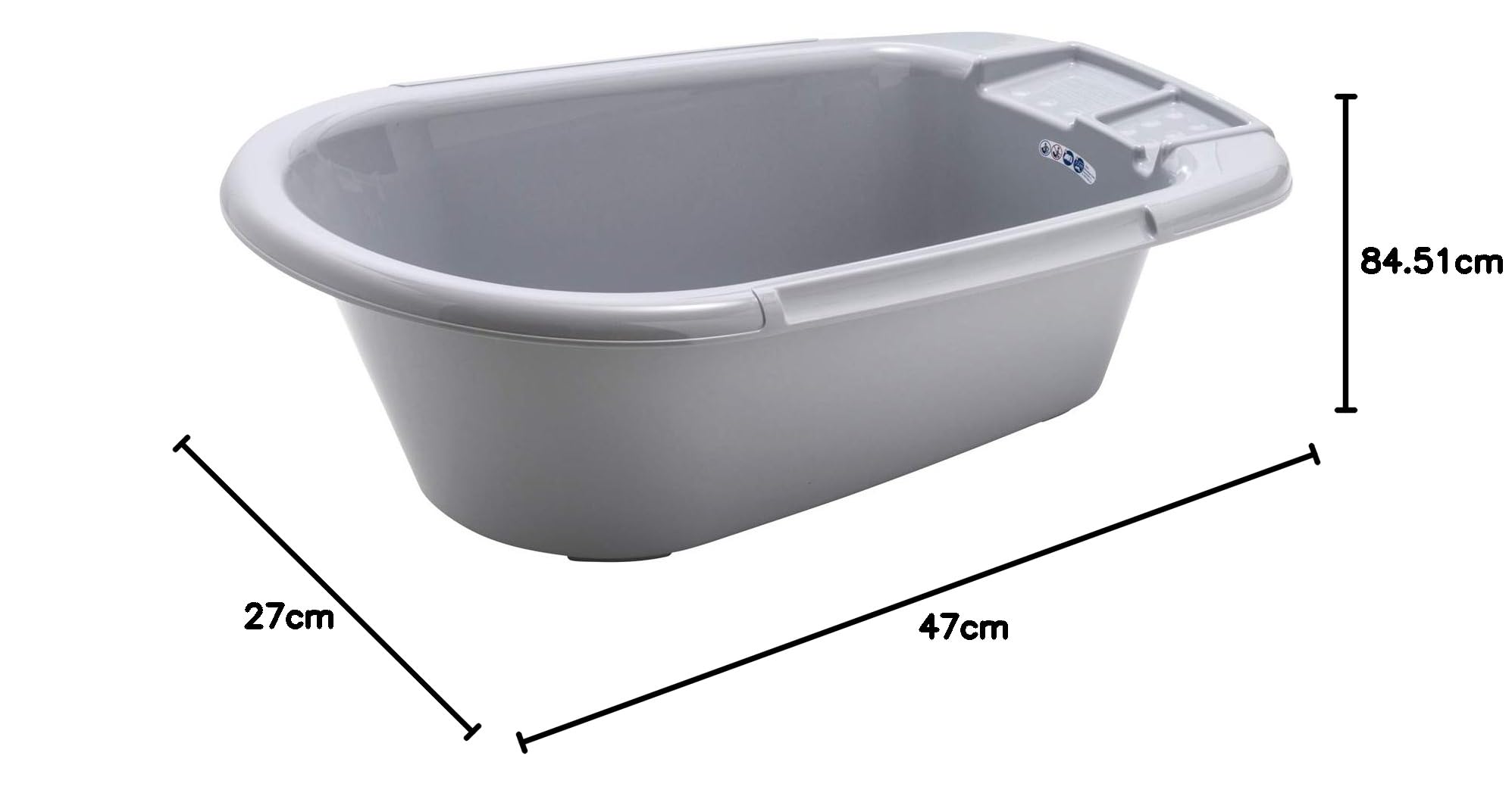 rotho-babydesign-bella-bambina-baby-badewanne-stone-grey image 6