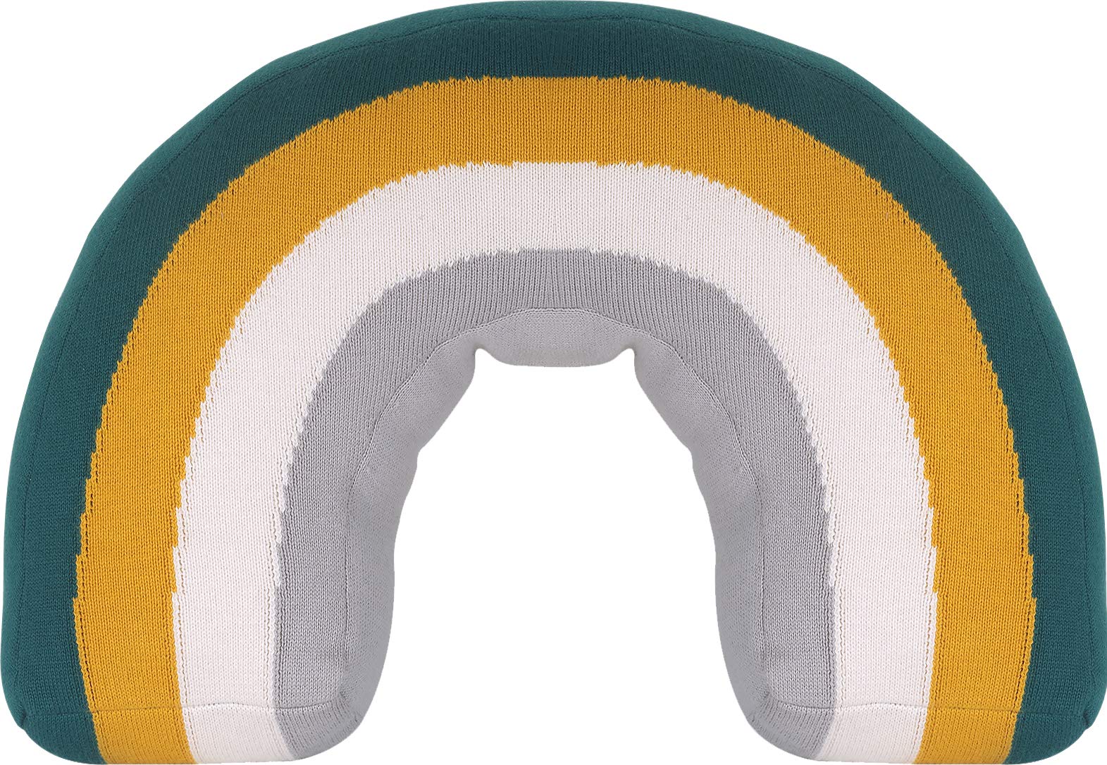kindsgut-regenbogenkissen-oskar-aus-baumwolle-40x30-cm-gr-n image 1