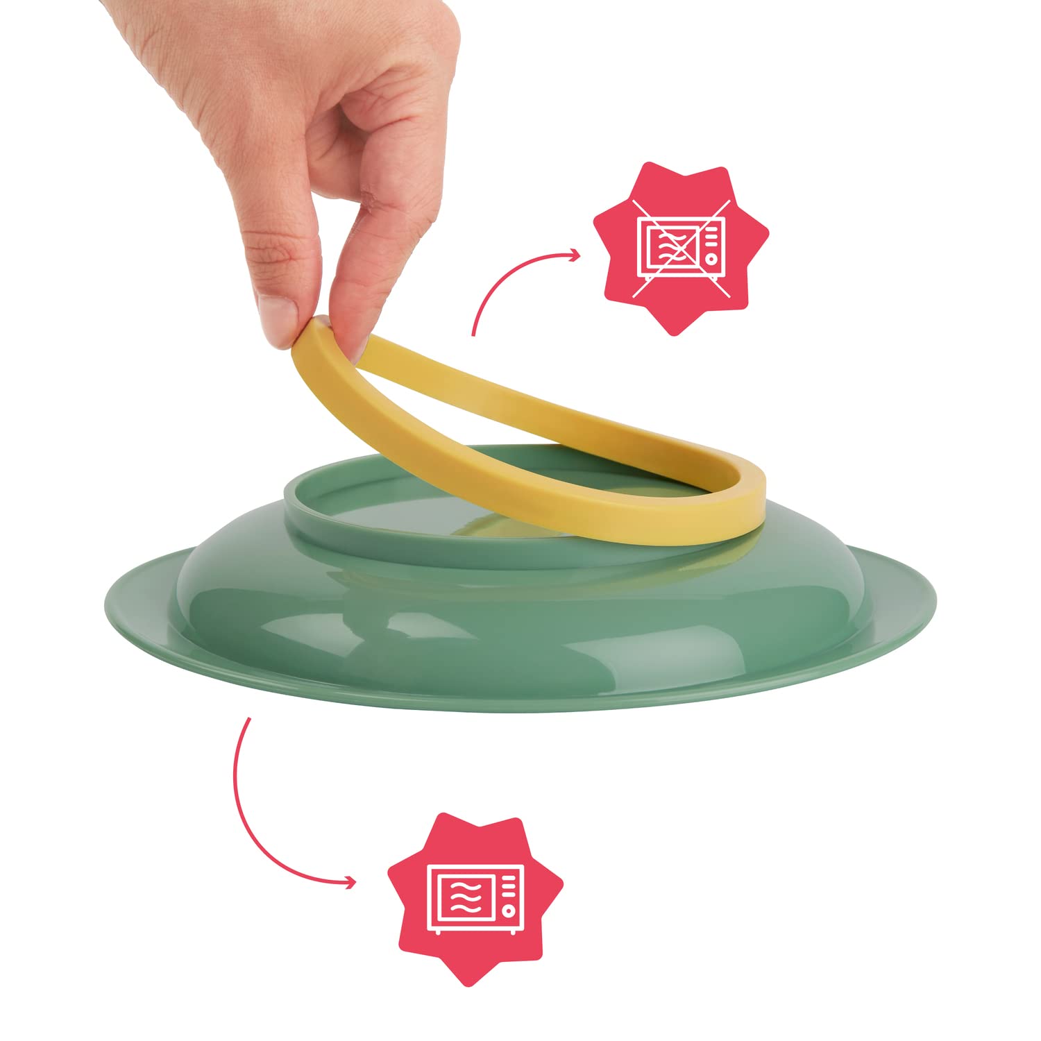 badabulle-baby-teller-mit-saugnapf-3er-set-18-cm-rutschfeste-esslernteller-multi image 4