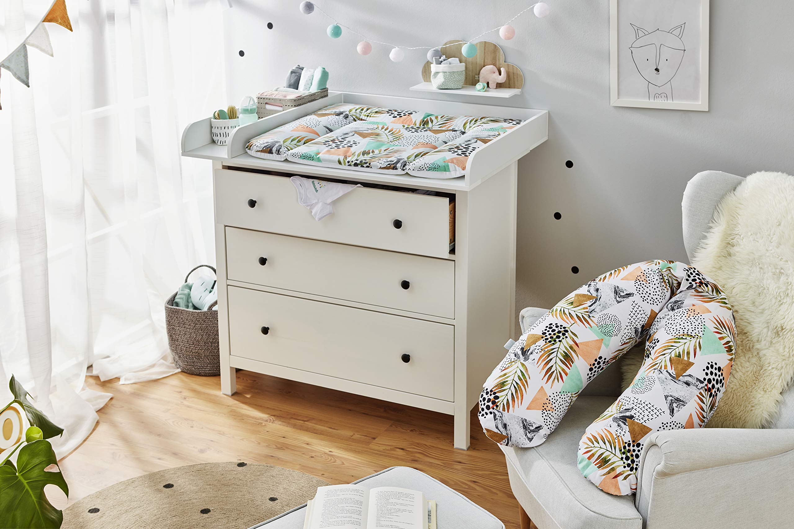rotho-babydesign-stillkissen-set-multi-190-x-35-cm-wickelauflage-85-x-72-cm-mode image 2