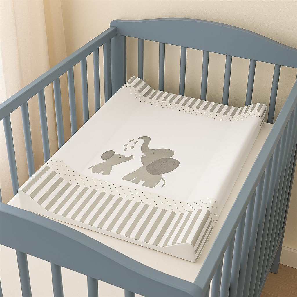 rotho-babydesign-bella-bambina-wickelauflage-keil-50x70-cm-modern-elephant image 3
