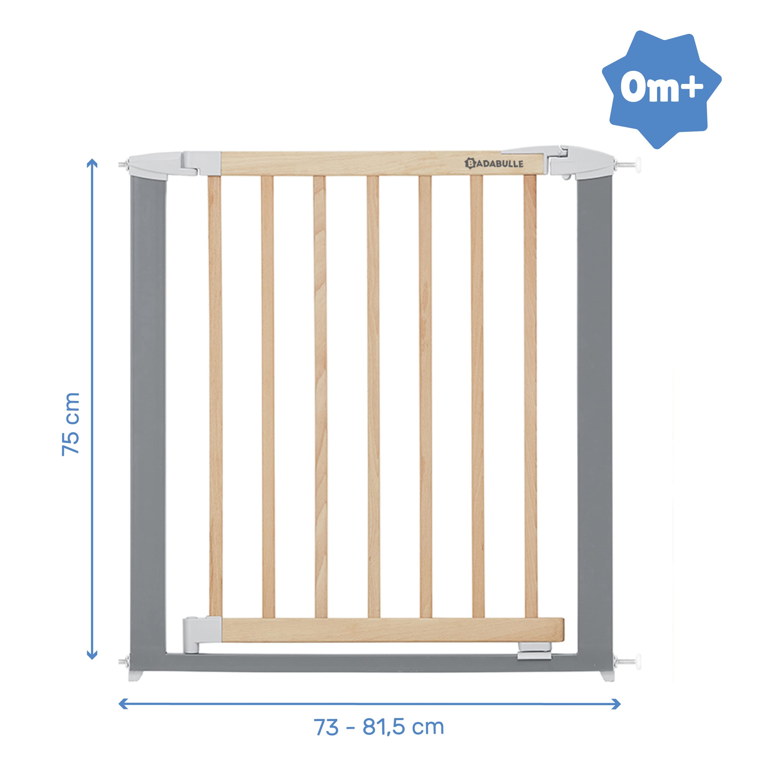 badabulle-t-rschutzgitter-safe-lock-wood-metal-73-81-5-cm-ohne-bohren image 6
