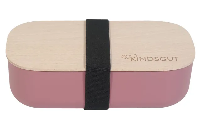 kindsgut-brotdose-biokunststoff-mit-buchenholz-deckel-800-ml-altrosa-20-x-6-x-11 image 1