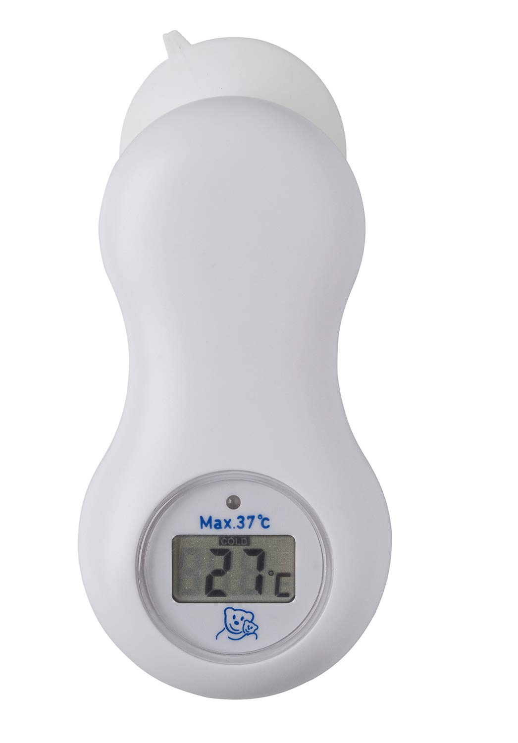 rotho-babydesign-digitales-badethermometer-mit-saugnapf-wei-12-5x5-8x2-5-cm image 1