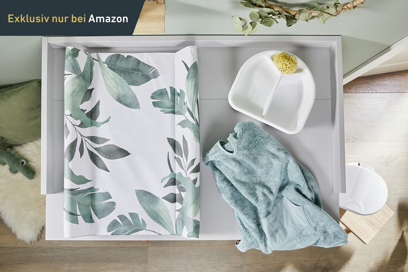 rotho-babydesign-wickelauflage-keil-50-x-70-cm-soft-tropical-abwaschbar-wasserdi image 6