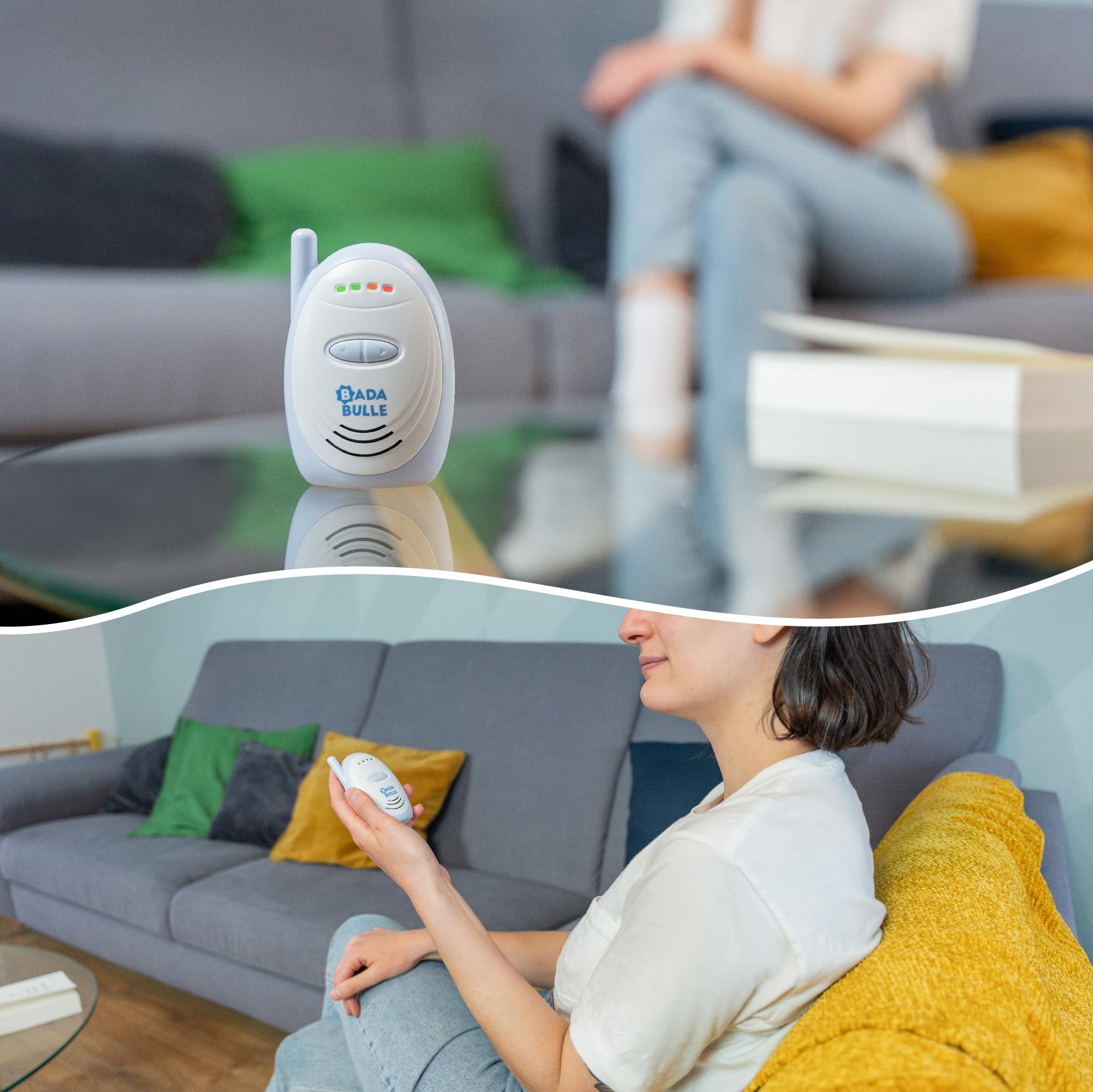 badabulle-audio-babyphone-300-m-reichweite-mit-alarm-batterie-und-netzbetrieb image 4