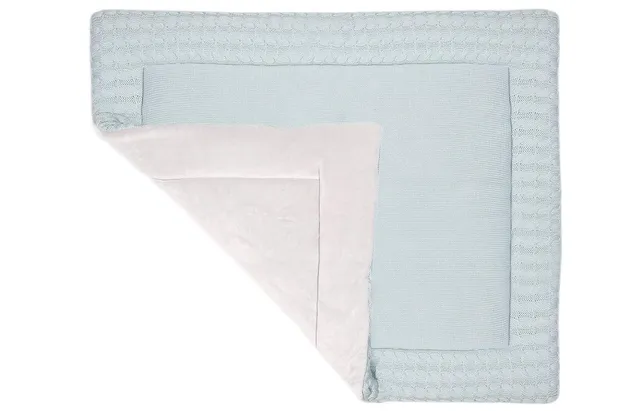 kindsgut-krabbeldecke-baby-baumwolle-hellblau-90x70-cm image 1