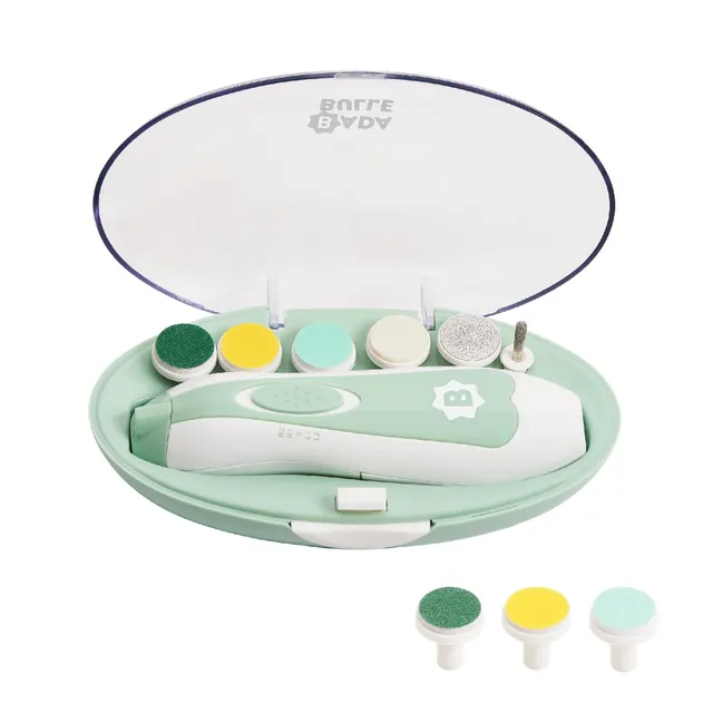 badabulle-elektrische-nagelfeile-baby-nagelpflegeset-6-aufs-tze image 1