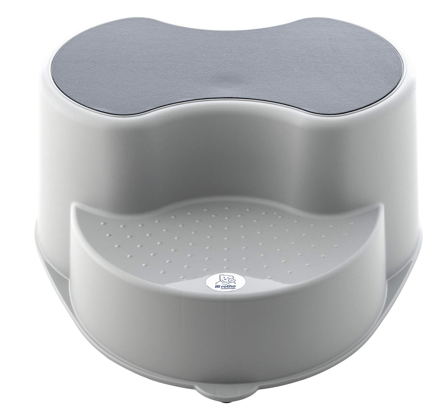 rotho-babydesign-top-kinderschemel-2-stufig-anti-rutsch-stone-grey image 8