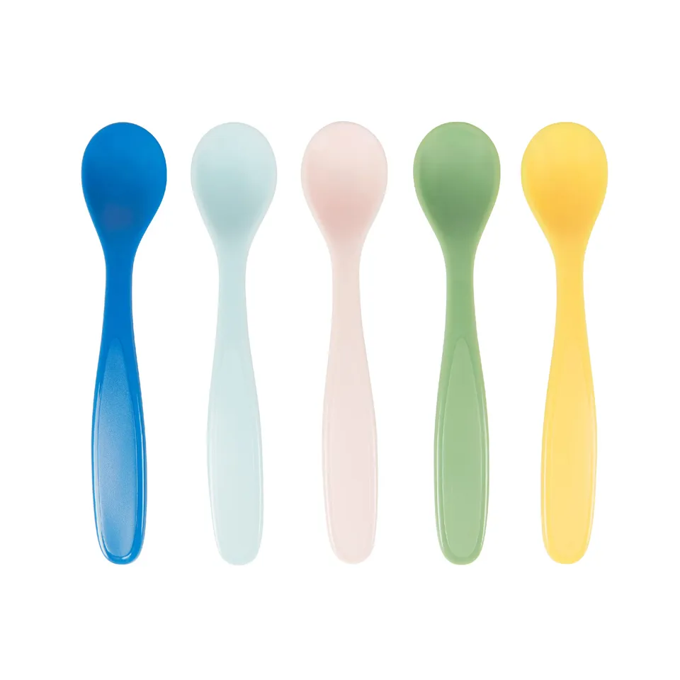 badabulle-baby-l-ffel-silikon-5er-set-soft-flexibel-ab-6-monaten-bpa-frei image 1
