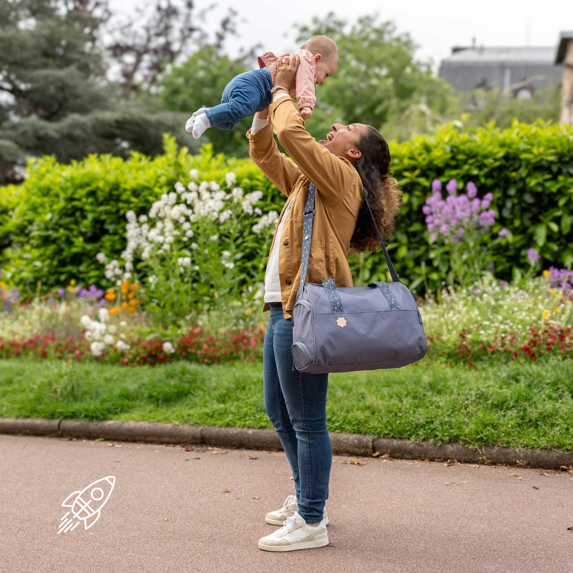 badabulle-wickeltasche-pocketstyle-23-liter-kinderwagentasche-mit-wickelzubeh-r image 2