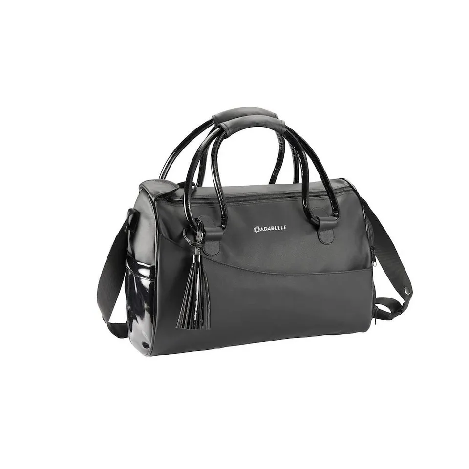 badabulle-glossy-wickeltasche-schwarz-bowling-tasche-im-leder-look-39-x-27-x-20- image 1