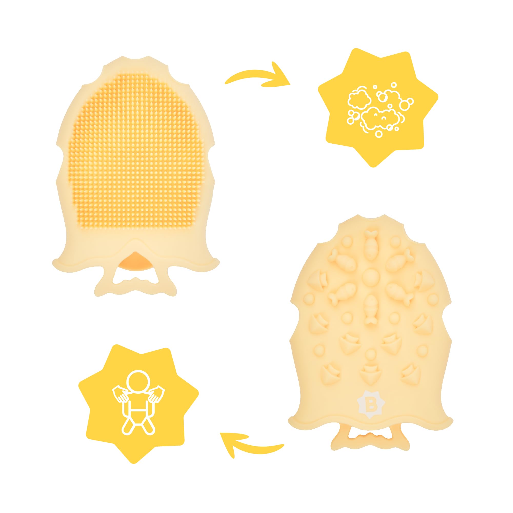 badabulle-2-in-1-massageb-rste-aus-silikon-f-r-milchschorf-und-badew-sche image 4