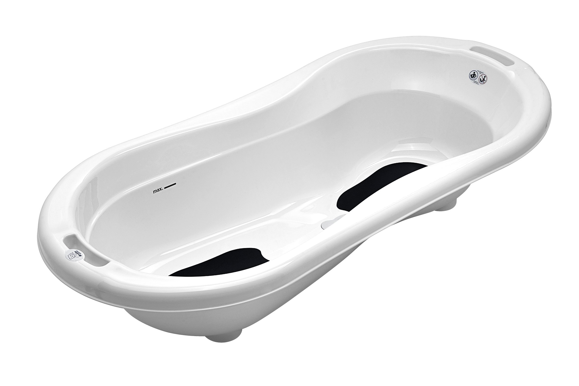 rotho-babydesign-top-xtra-badestation-wei-babybadewanne-mit-gestell-und-wannenei image 2