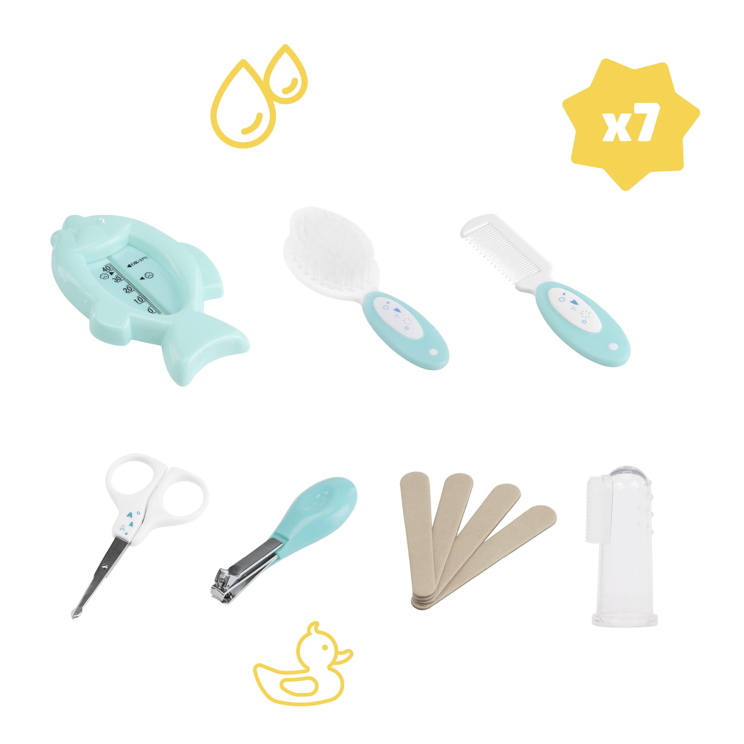 badabulle-baby-splash-pflegeset-7-teilig-transparent image 3