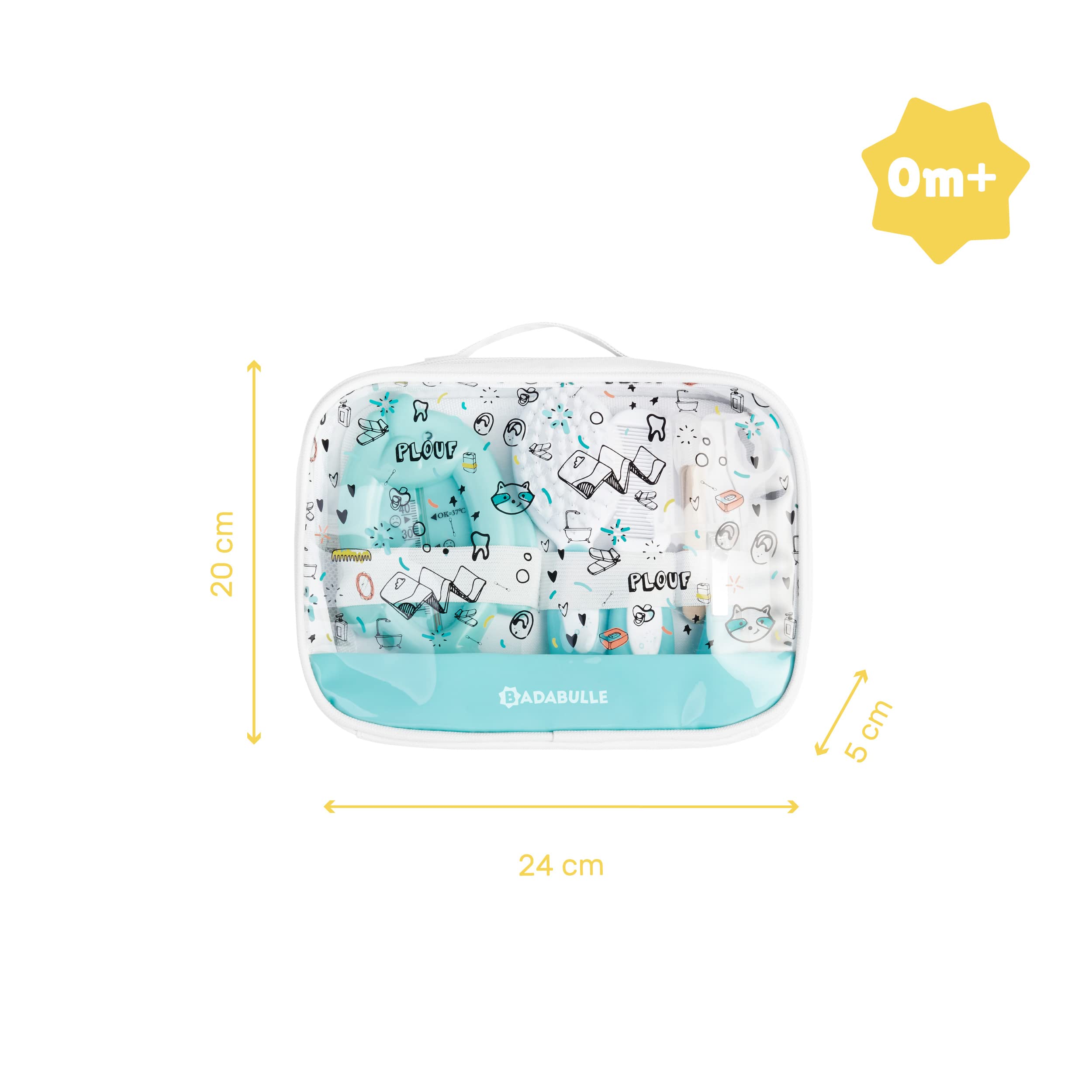badabulle-baby-splash-pflegeset-7-teilig-transparent image 5