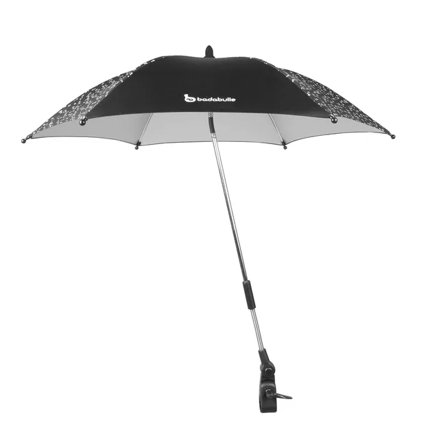 badabulle-sonnenschirm-schwarz-universal-schirm-80-cm-f-r-kinderwagen image 1