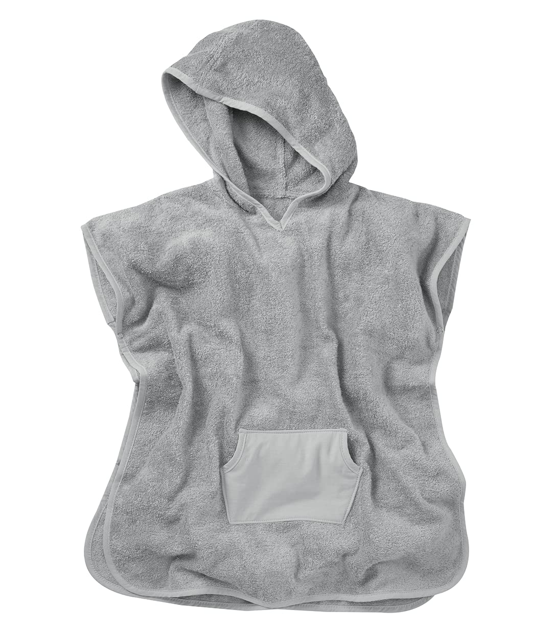 rotho-babydesign-baby-badeponcho-one-size-stone-grey-bambus image 1
