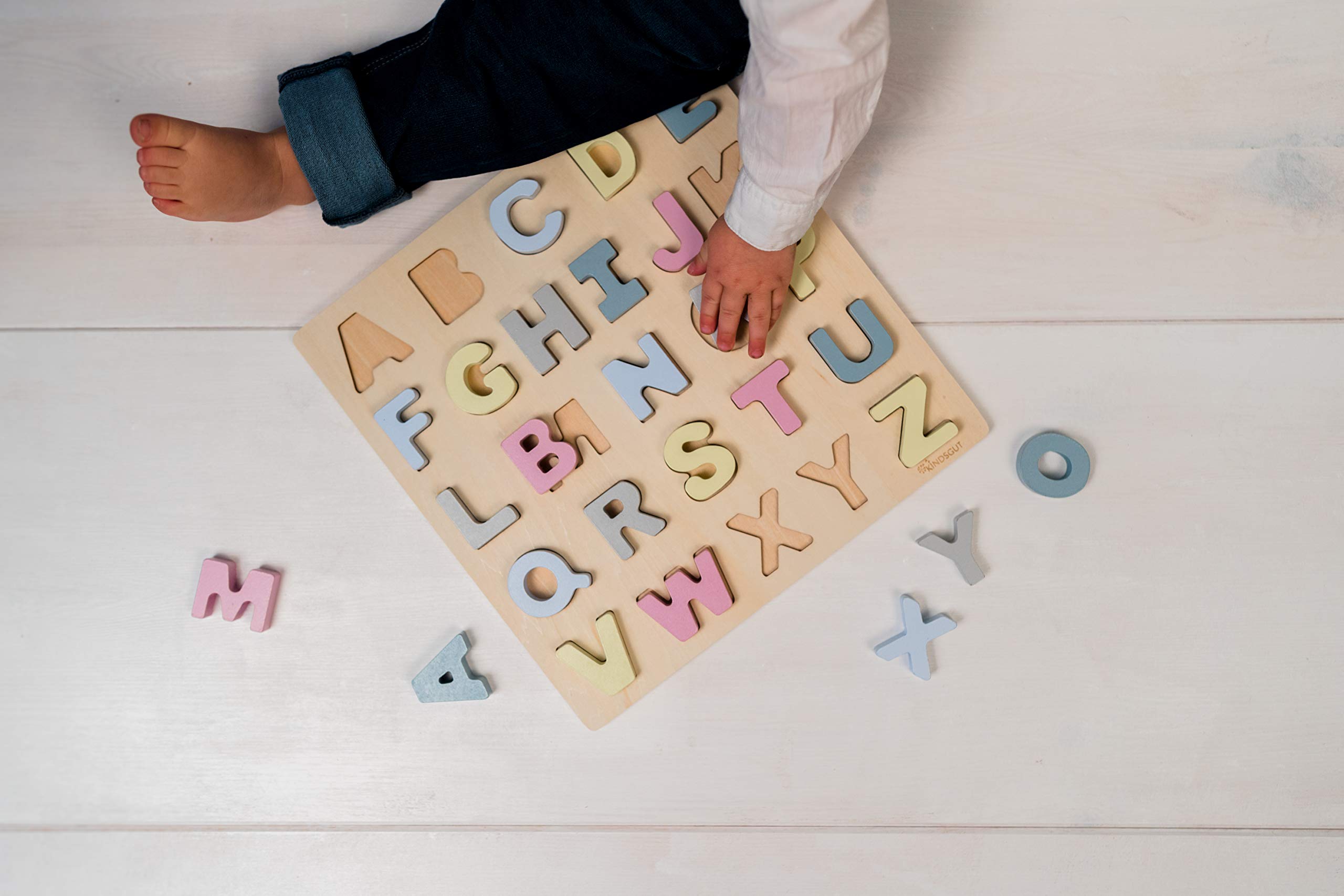 kindsgut-abc-puzzle-buchstaben-holzpuzzle-hanna-26-teile image 2
