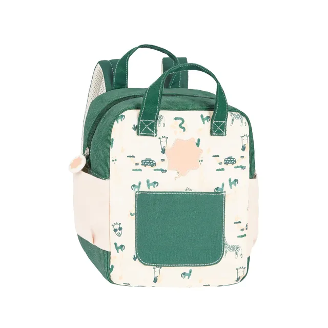 badabulle-kinderrucksack-safari-kita-rucksack-mit-namensetikett image 1
