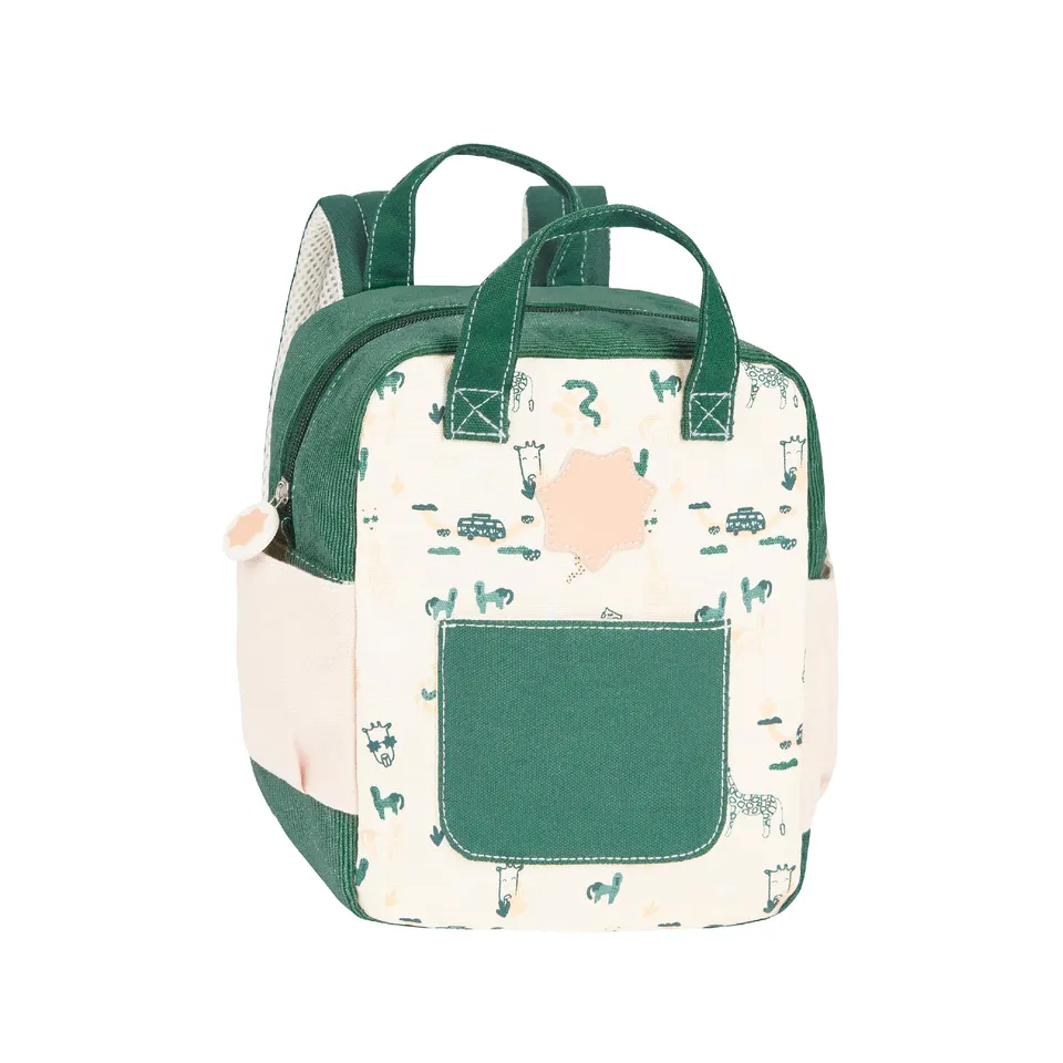 badabulle-kinderrucksack-safari-kita-rucksack-mit-namensetikett image 1