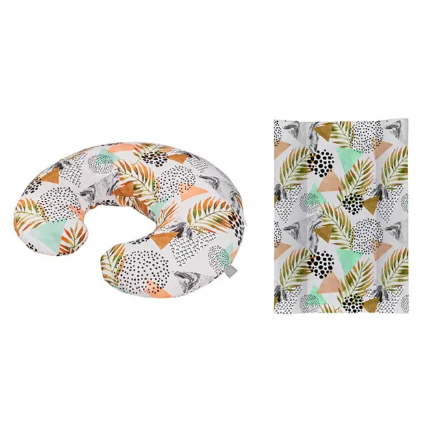rotho-babydesign-stillkissen-set-mini-180x33-wickelauflage-modern-paradise image 1