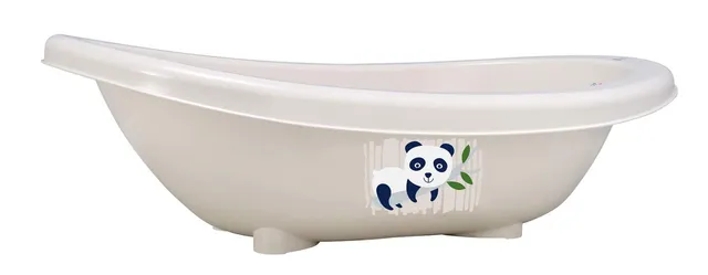 rotho-babydesign-bio-line-babybadewanne-panda-organic-white-80x47x25-cm image 1