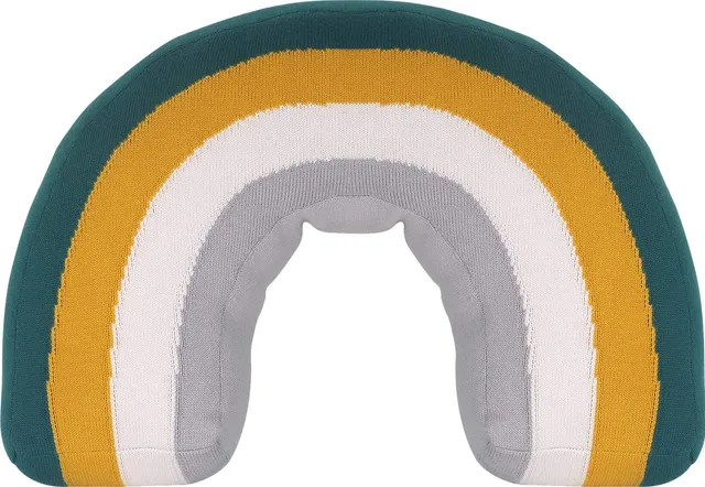 kindsgut-regenbogenkissen-oskar-aus-baumwolle-40x30-cm-gr-n image 1