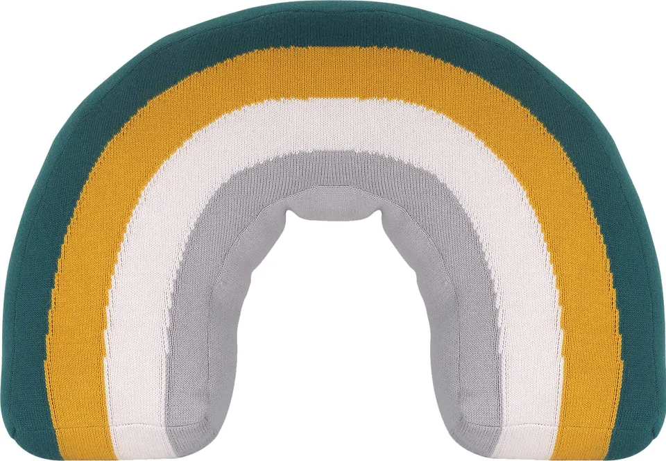 kindsgut-regenbogenkissen-oskar-aus-baumwolle-40x30-cm-gr-n image 1