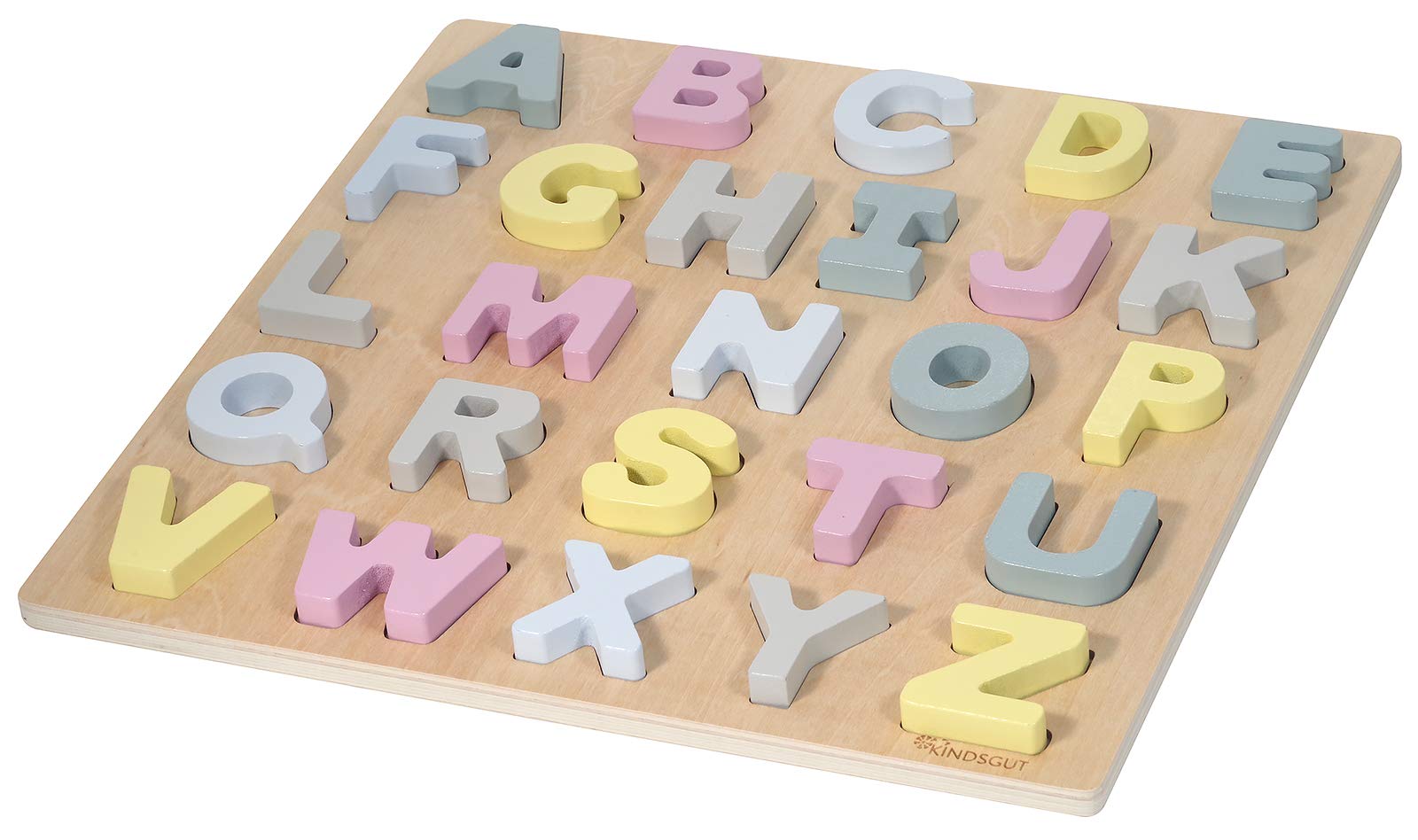kindsgut-abc-puzzle-buchstaben-holzpuzzle-hanna-26-teile image 1