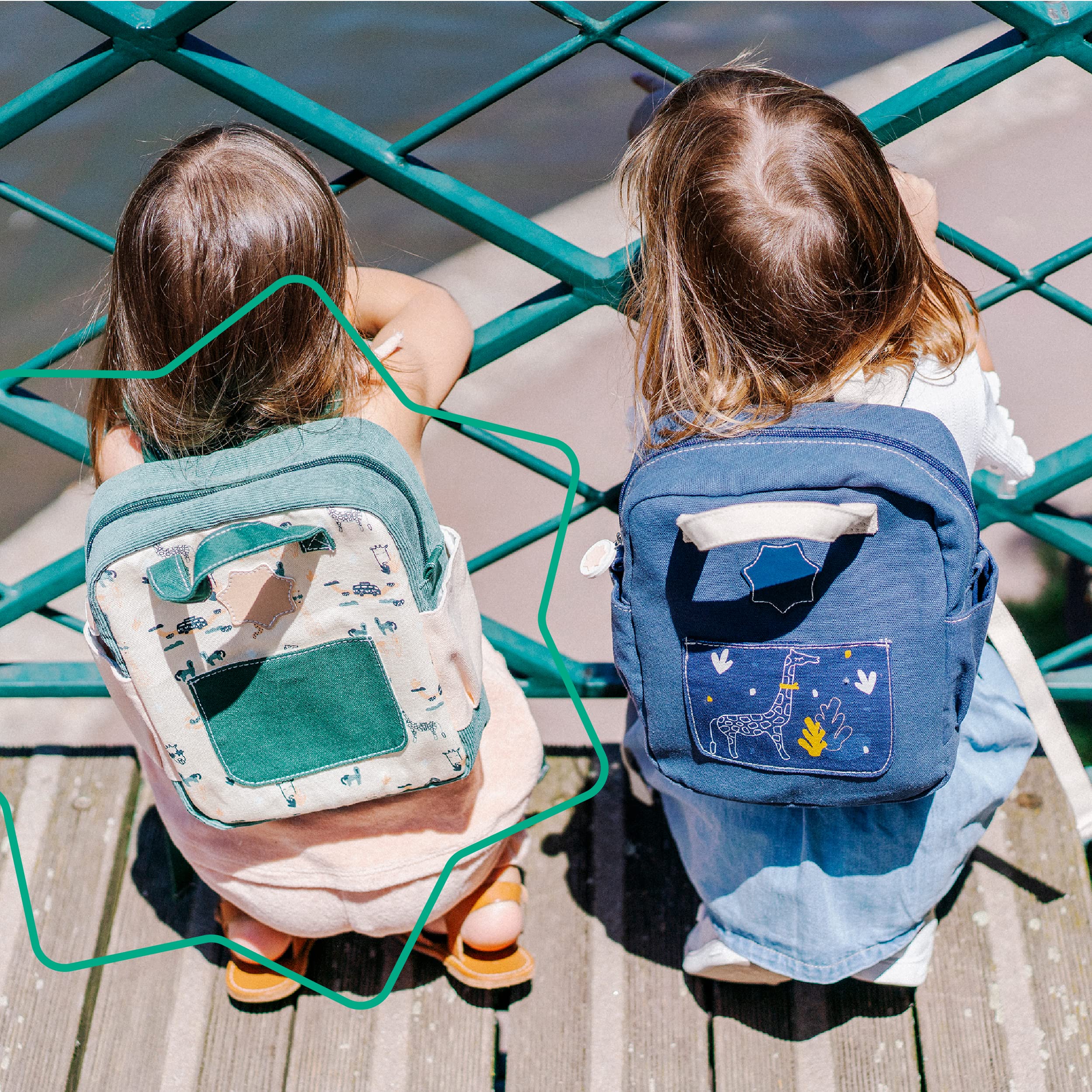 badabulle-kinderrucksack-safari-kita-rucksack-mit-namensetikett image 5