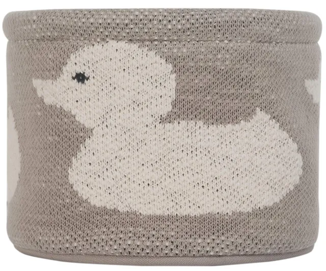 kindsgut-k-rbchen-baumwolle-ente-22-x-16-cm-aufbewahrungskorb image 1