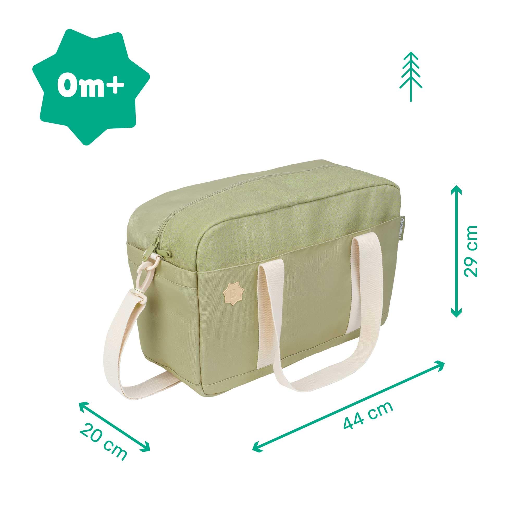 badabulle-wickeltasche-bowling-olive-kinderwagentasche-mit-wickelauflage image 7