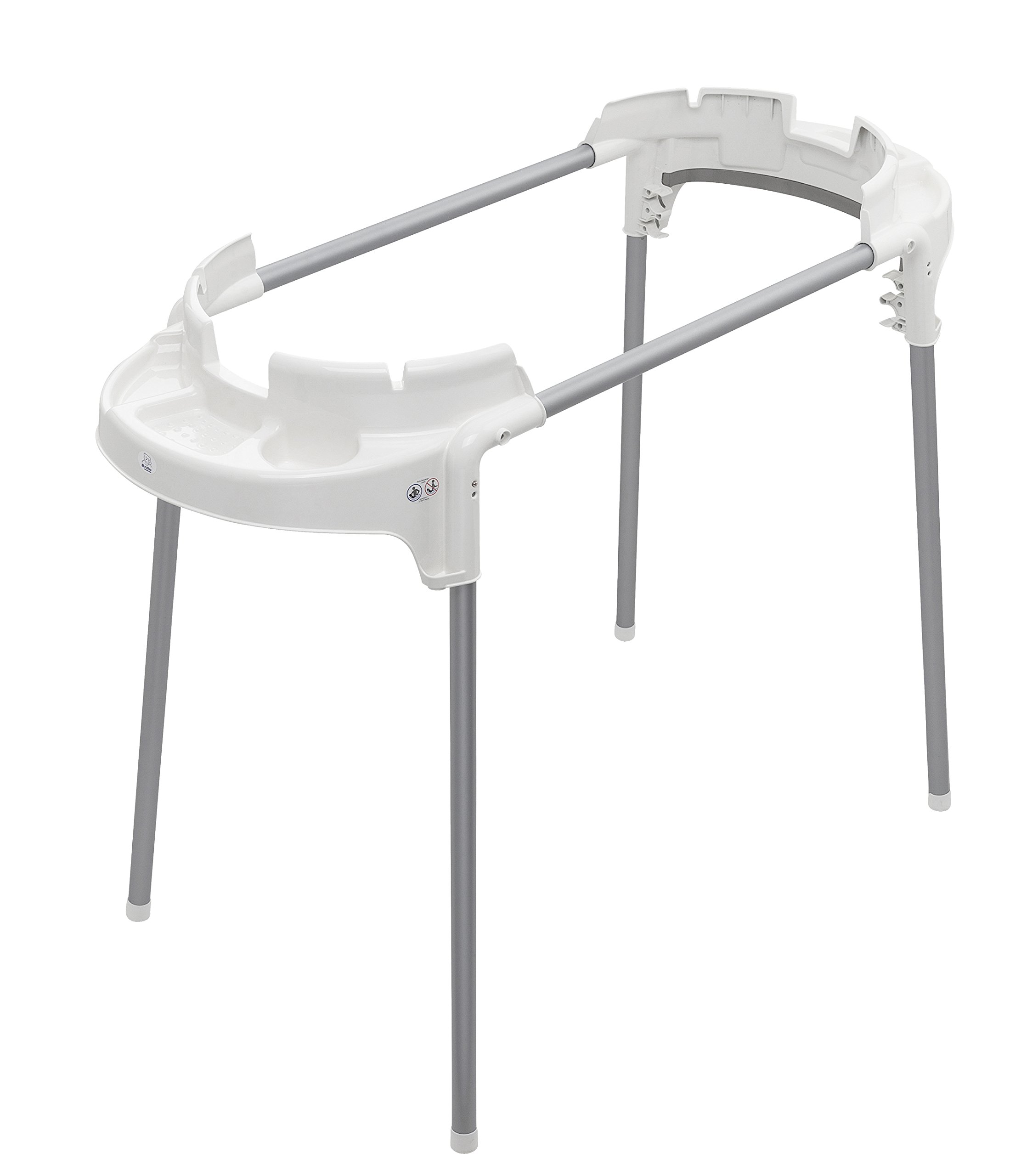 rotho-babydesign-top-xtra-badestation-mit-wanne-und-st-nder-silber-wei image 3