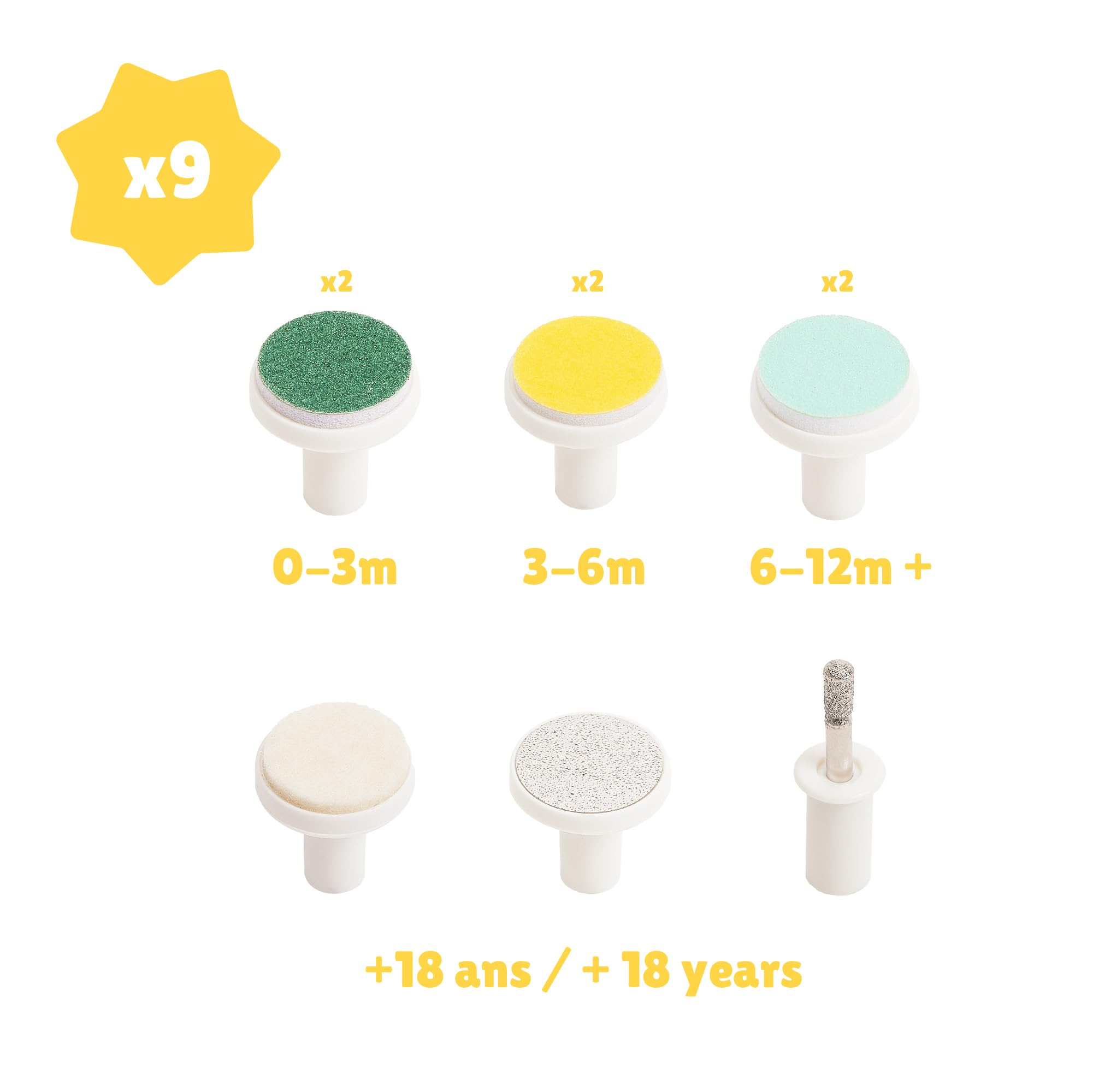 badabulle-elektrische-nagelfeile-baby-nagelpflegeset-6-aufs-tze image 3