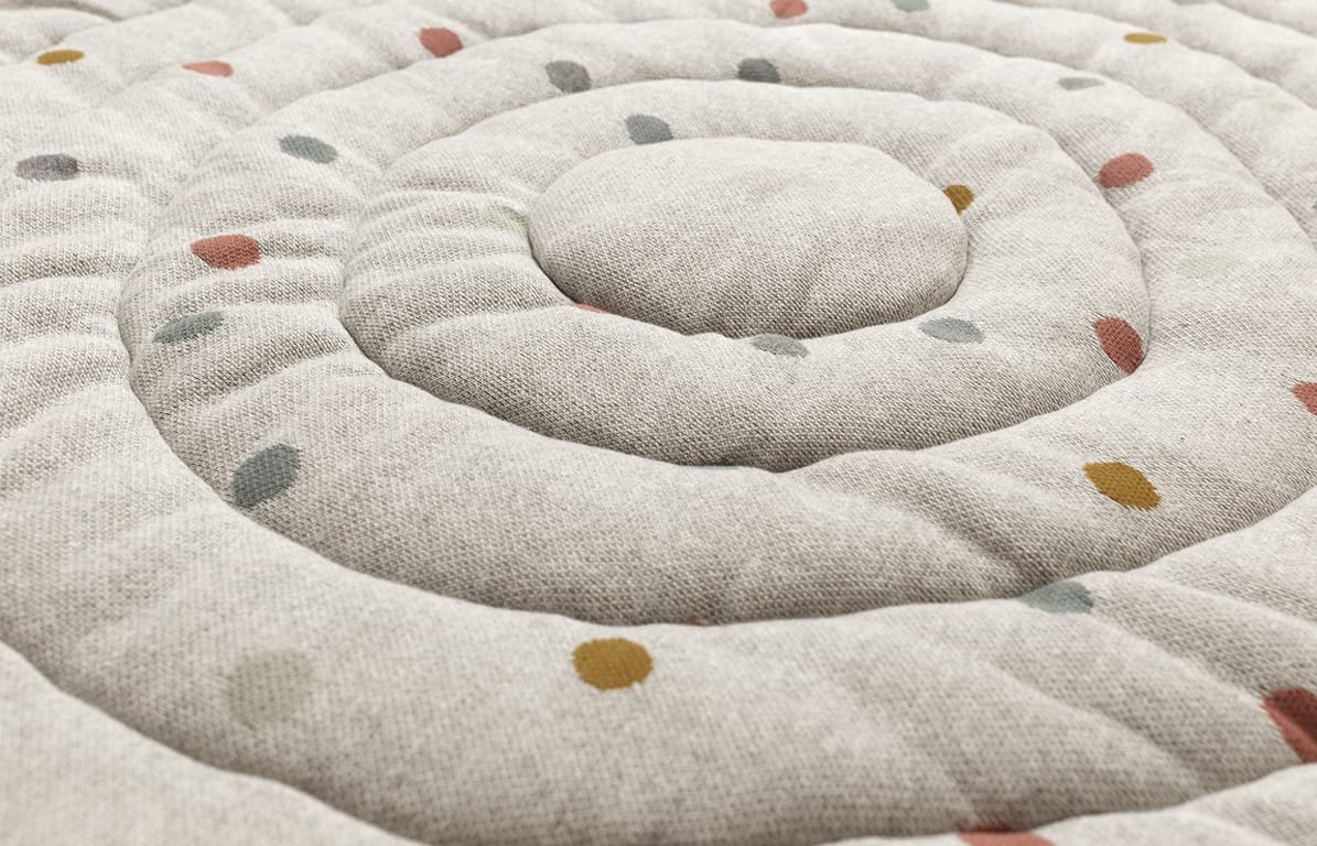 kindsgut-krabbeldecke-baby-rund-120-cm-baumwolle-punkte-grau image 7