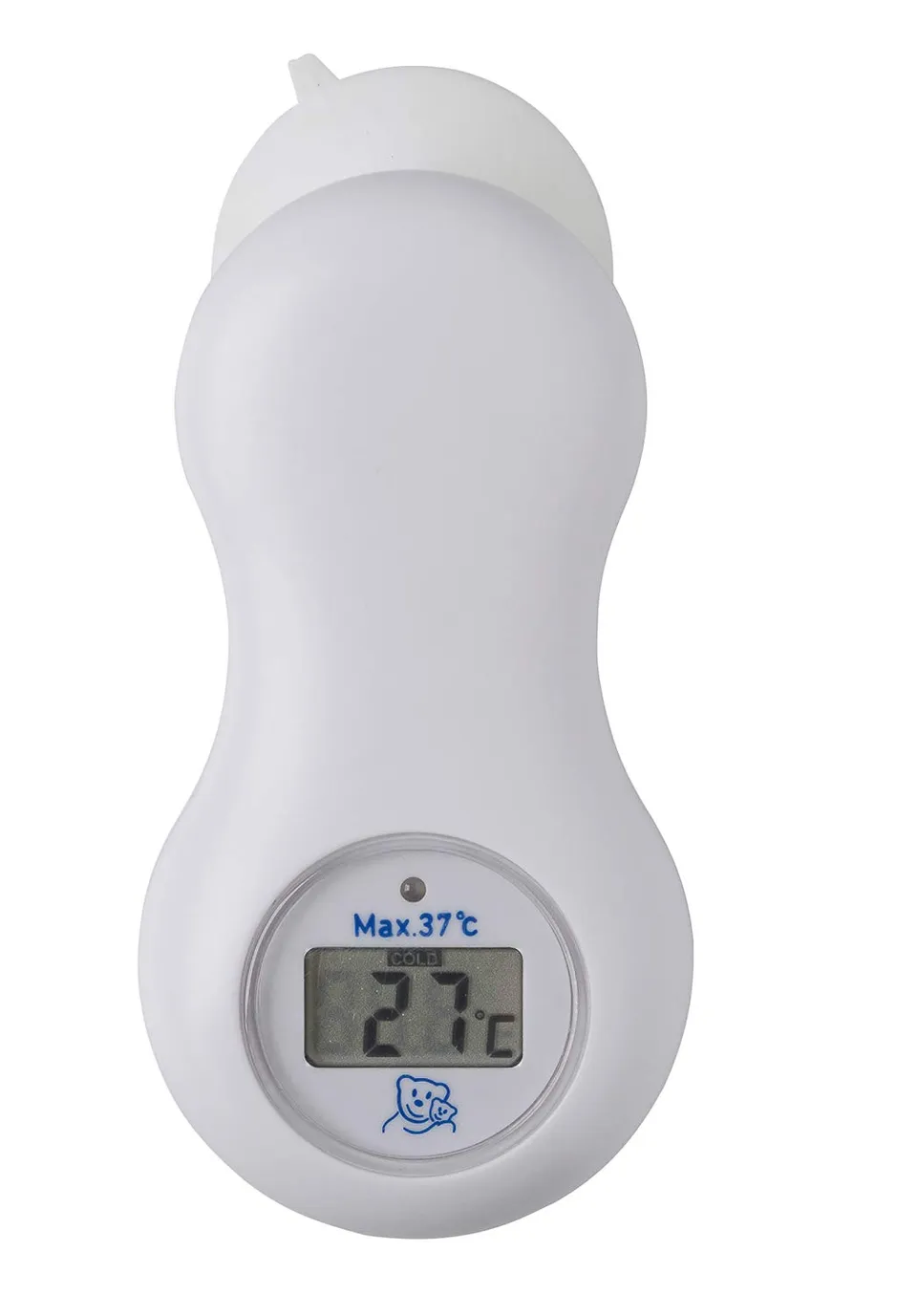 rotho-babydesign-digitales-badethermometer-mit-saugnapf-wei-12-5x5-8x2-5-cm image 1