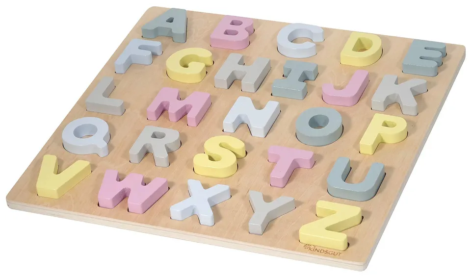 kindsgut-abc-puzzle-buchstaben-holzpuzzle-hanna-26-teile image 1