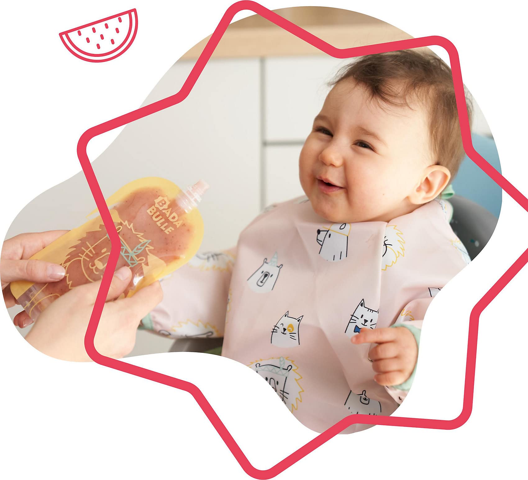 badabulle-langarm-l-tzchen-rosa-wasserdichtes-baby-l-tzchen-mit-rmeln image 2