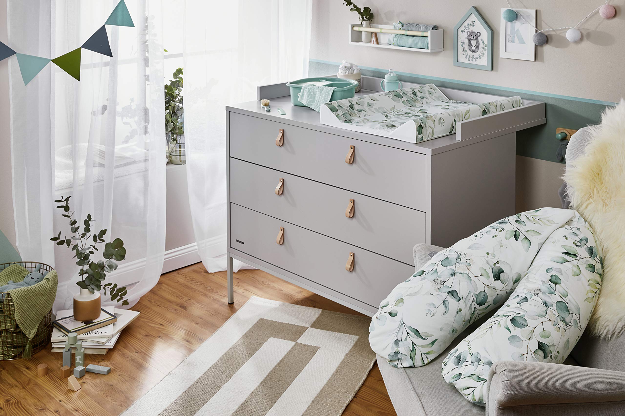 rotho-babydesign-stillkissen-multi-190-x-35-cm-natural-leaves image 4