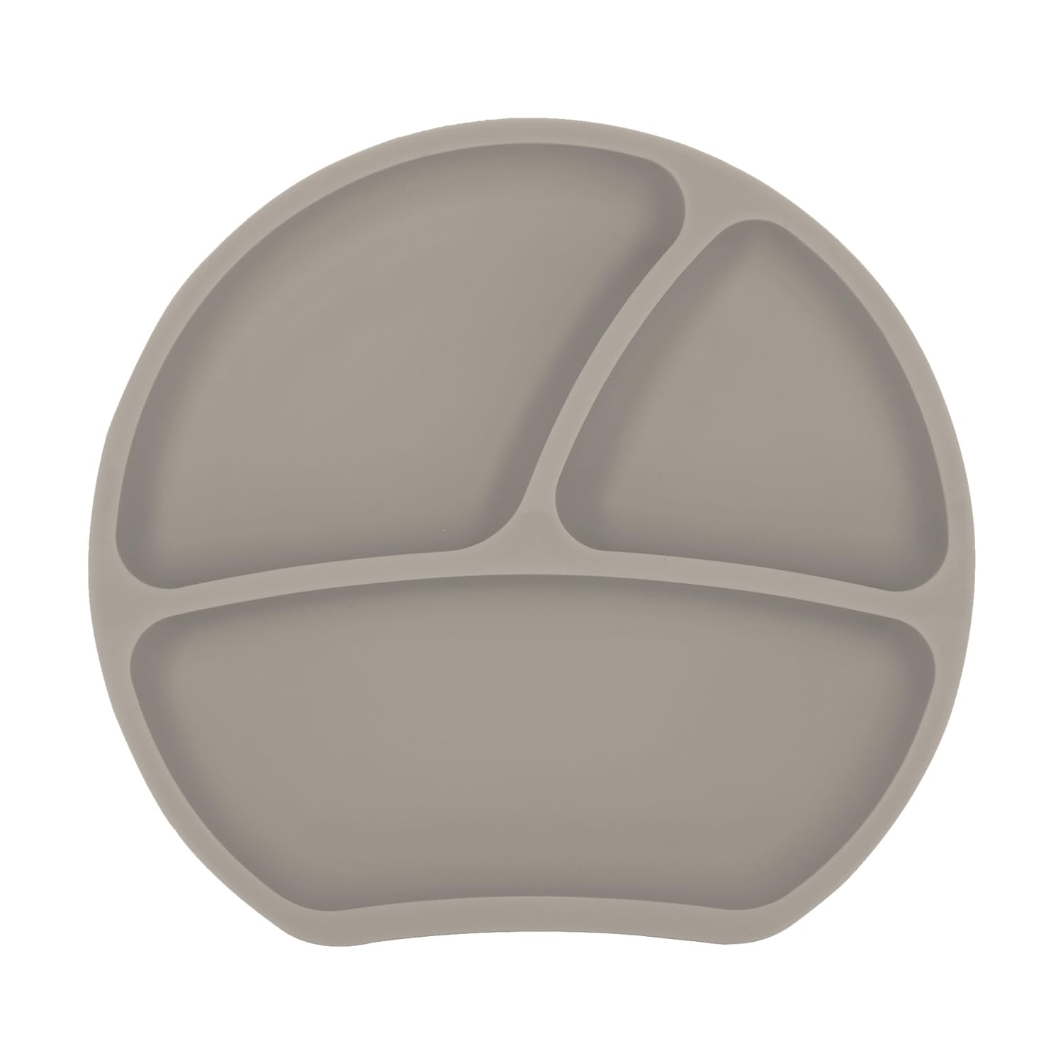 kindsgut-baby-silikon-saugnapfteller-mit-f-chern-taupe image 1