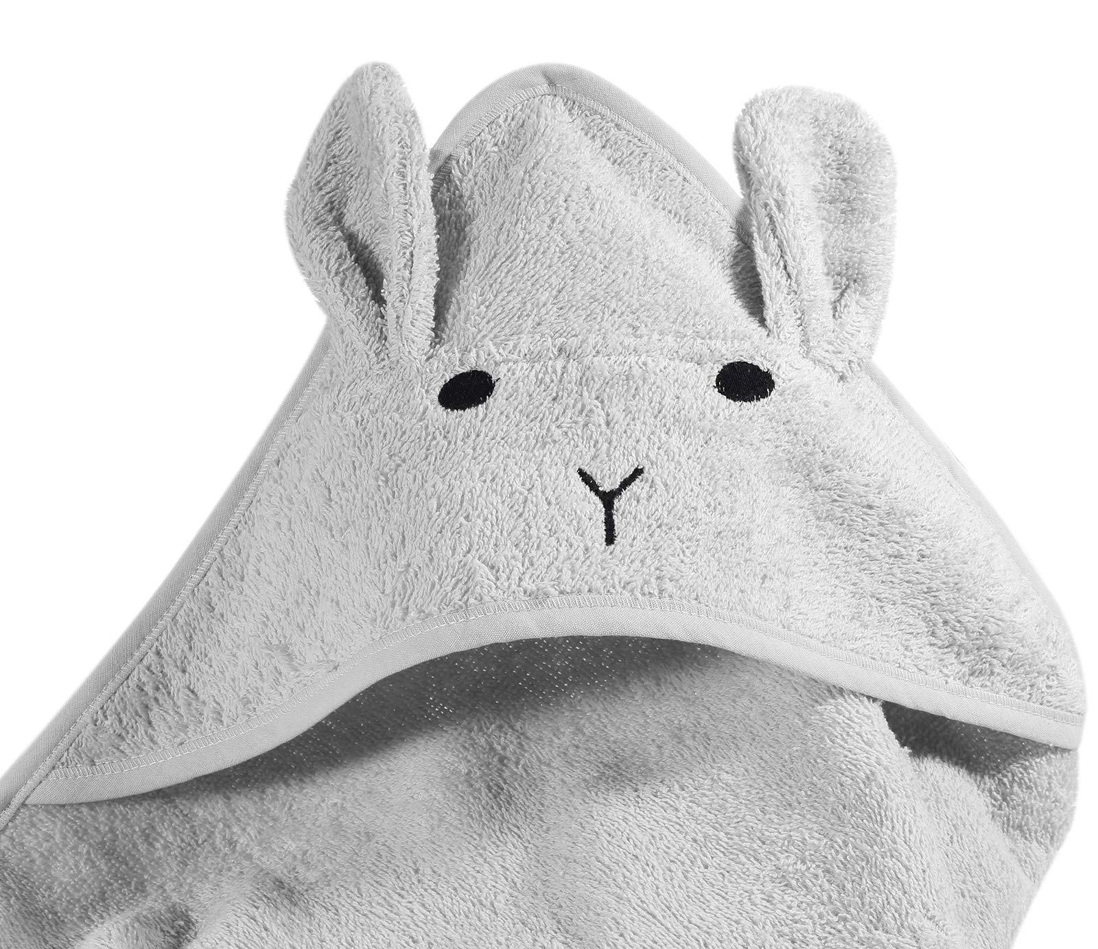 kindsgut-kapuzenhandtuch-hase-grau-baby-kapuzenhandtuch-100-baumwolle image 7