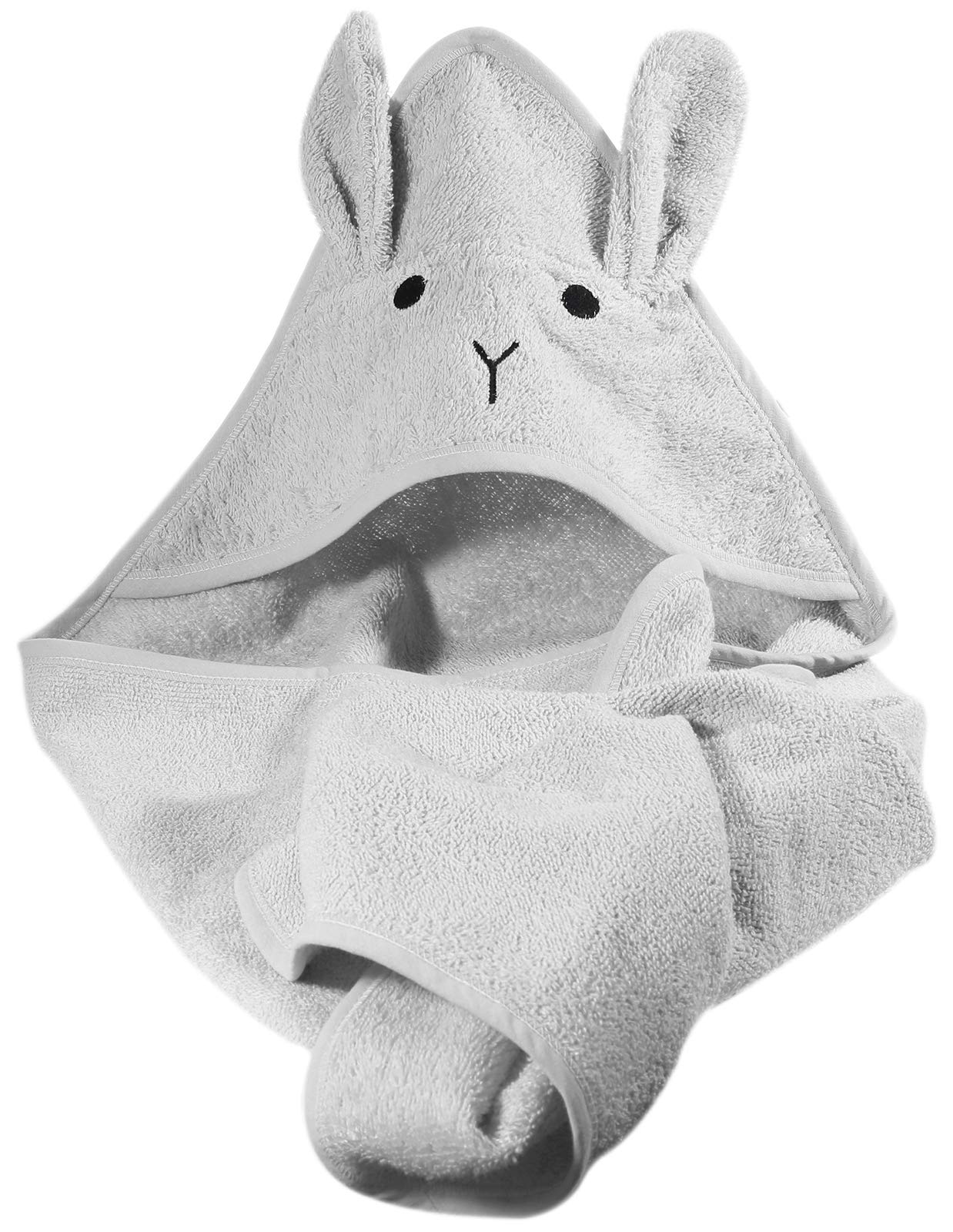 kindsgut-kapuzenhandtuch-hase-grau-baby-kapuzenhandtuch-100-baumwolle image 6