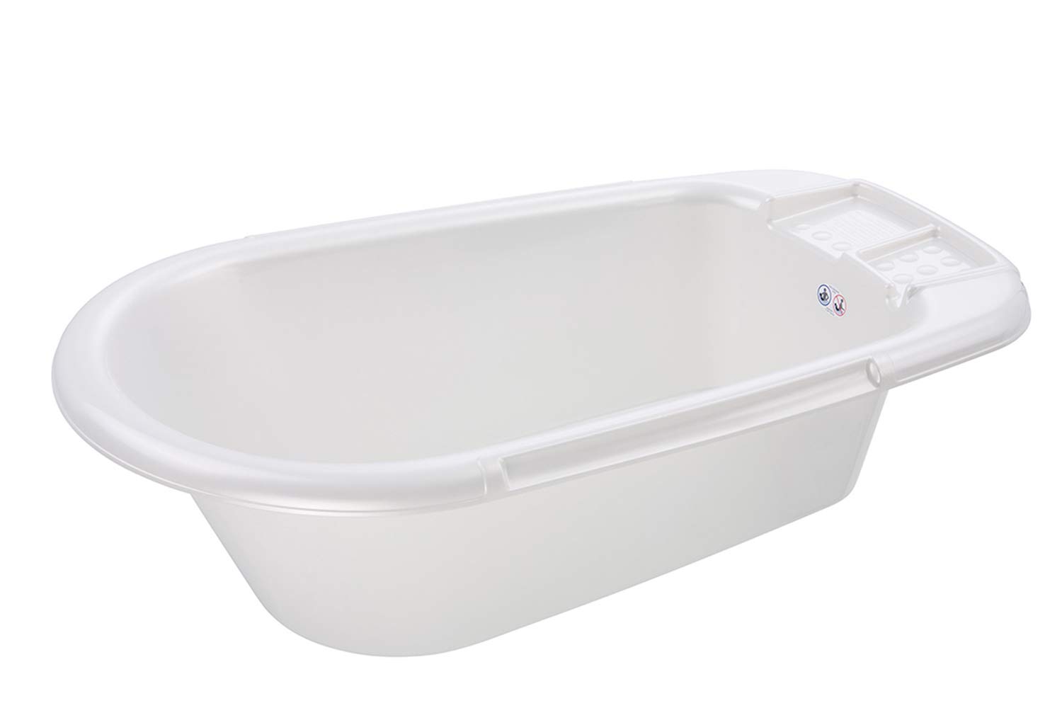 rotho-babydesign-babybadewanne-bella-bambina-84-5-x-47-x-27-cm-perlwei-creme-mit image 1