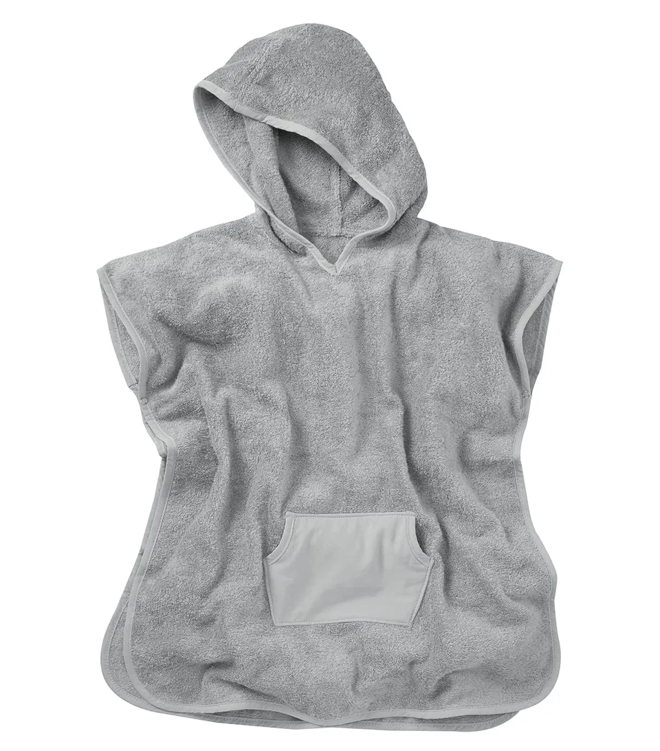 rotho-babydesign-baby-badeponcho-one-size-stone-grey-bambus image 1