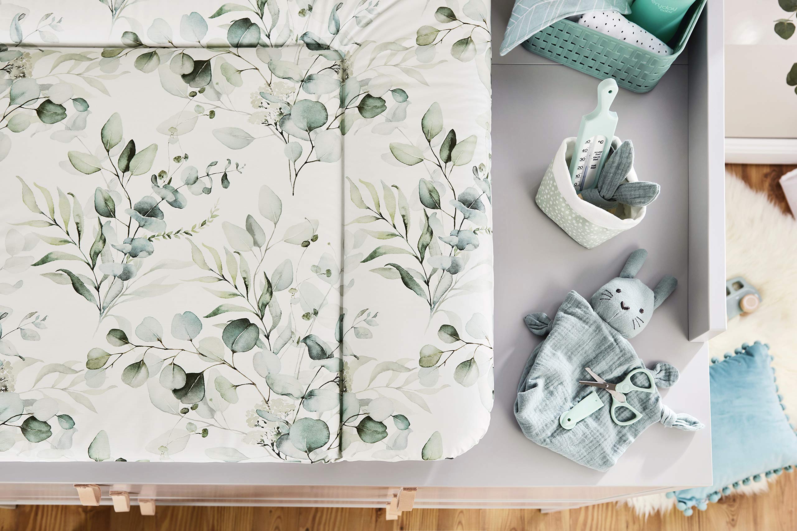 rotho-babydesign-wickelauflage-breit-85-x-72-cm-natural-leaves image 4