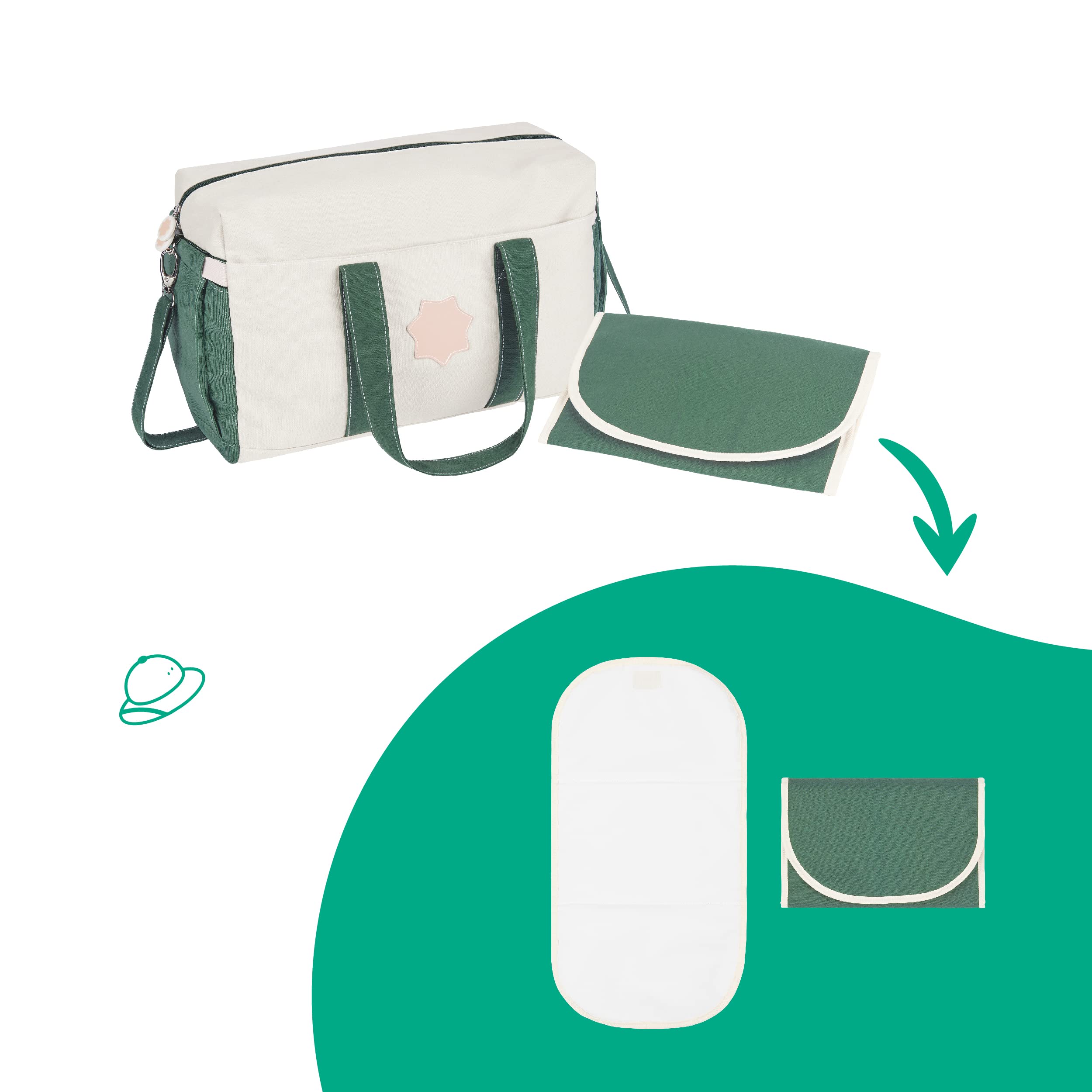 badabulle-oasis-wickelrucksack-kinderrucksack-set image 6